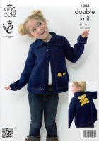 Knitting Pattern - King Cole 1003 - DK - Pudsey Jacket & Sweater